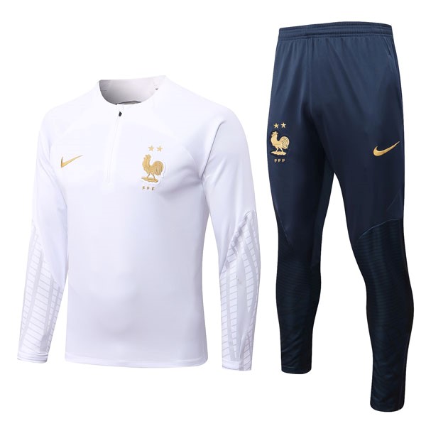 Trainings-Sweatshirt Frankreich 2023 Weiß